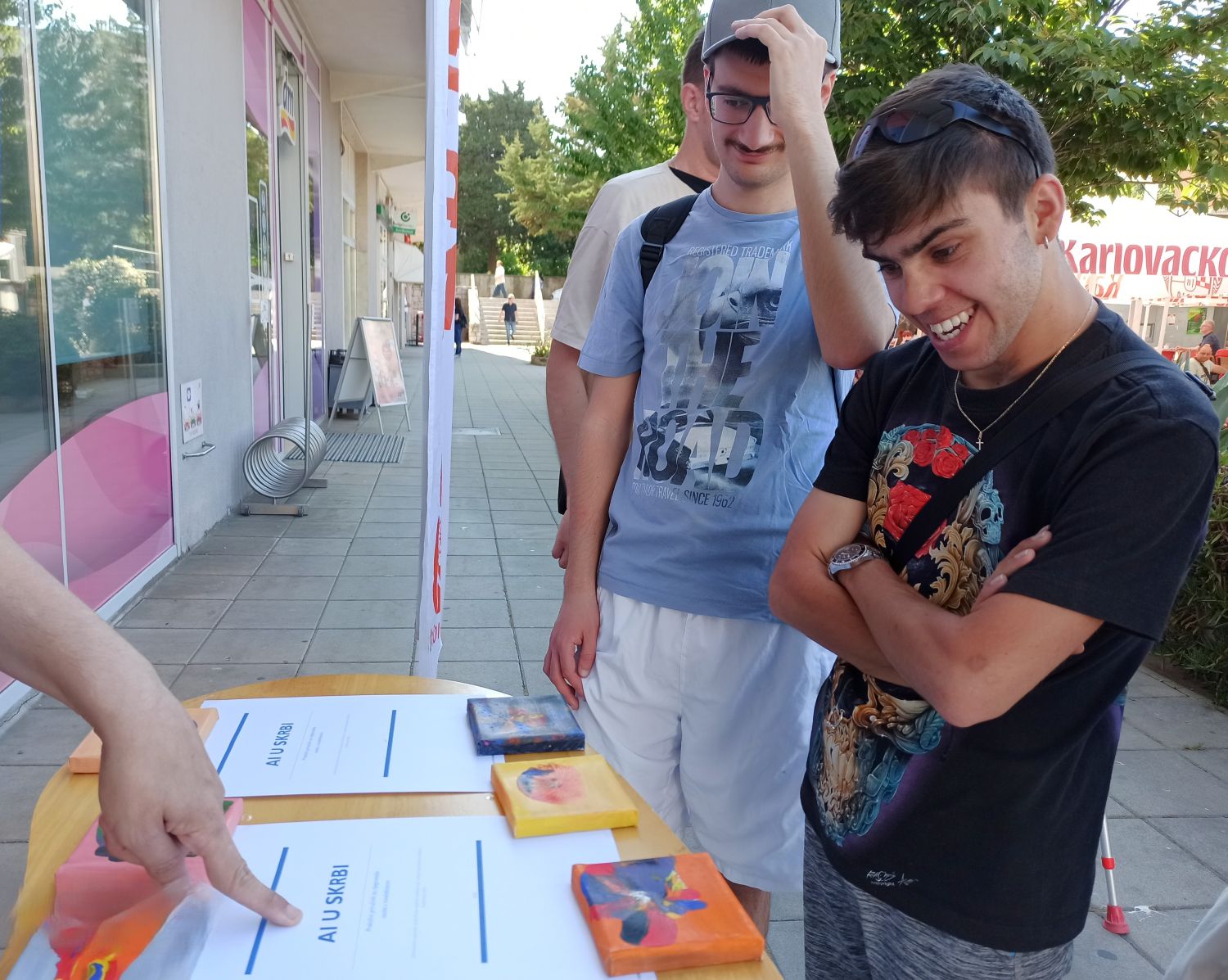 Presentation of project to visitors